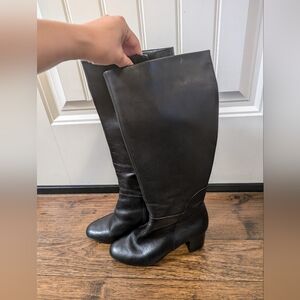 Black tall boots